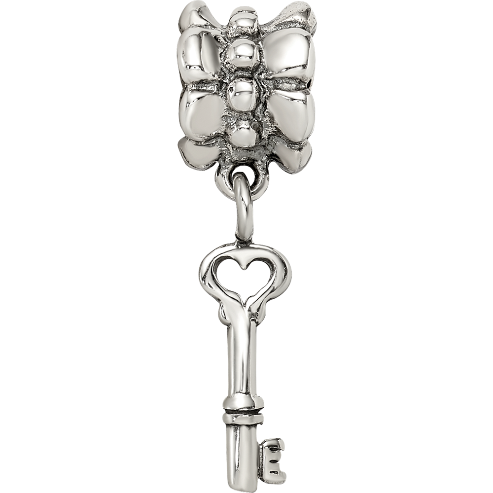 Sterling Silver Reflections Key Dangle Bead