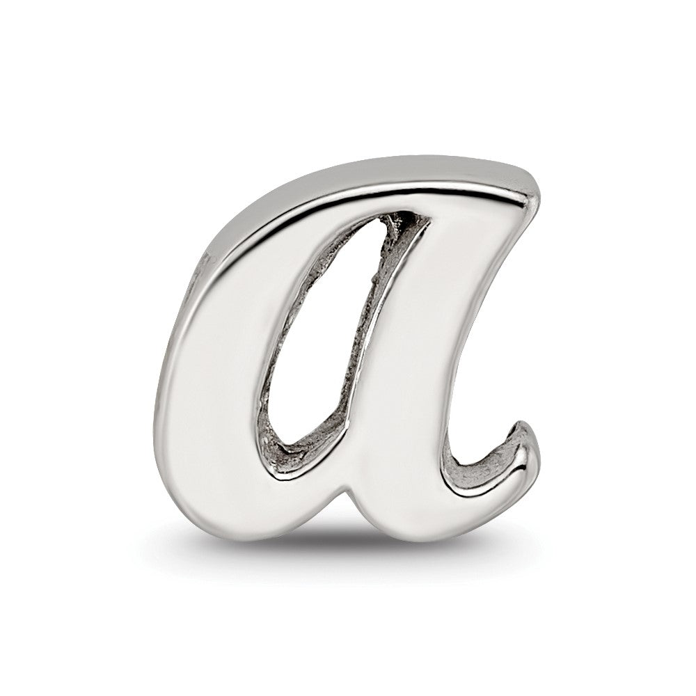 Sterling Silver Reflections Letter A Script Bead