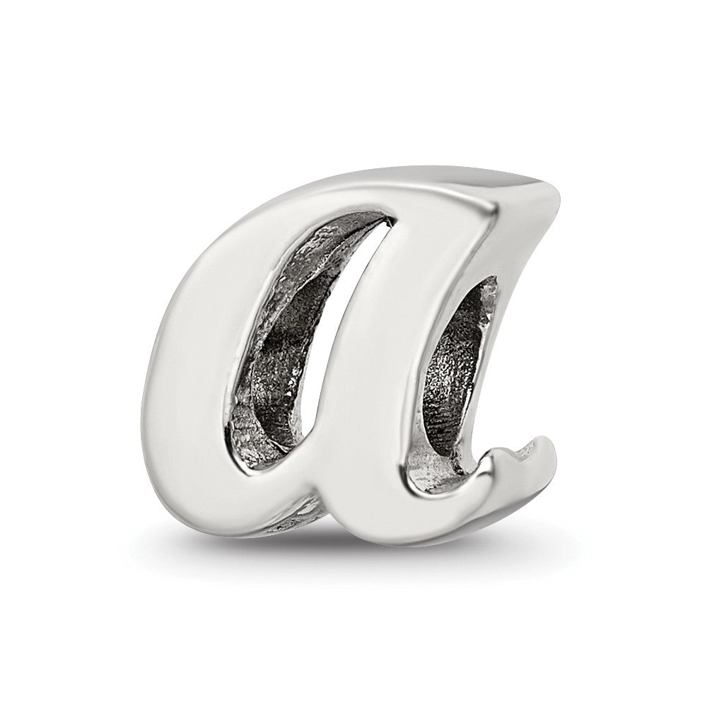 Sterling Silver Reflections Letter A Script Bead