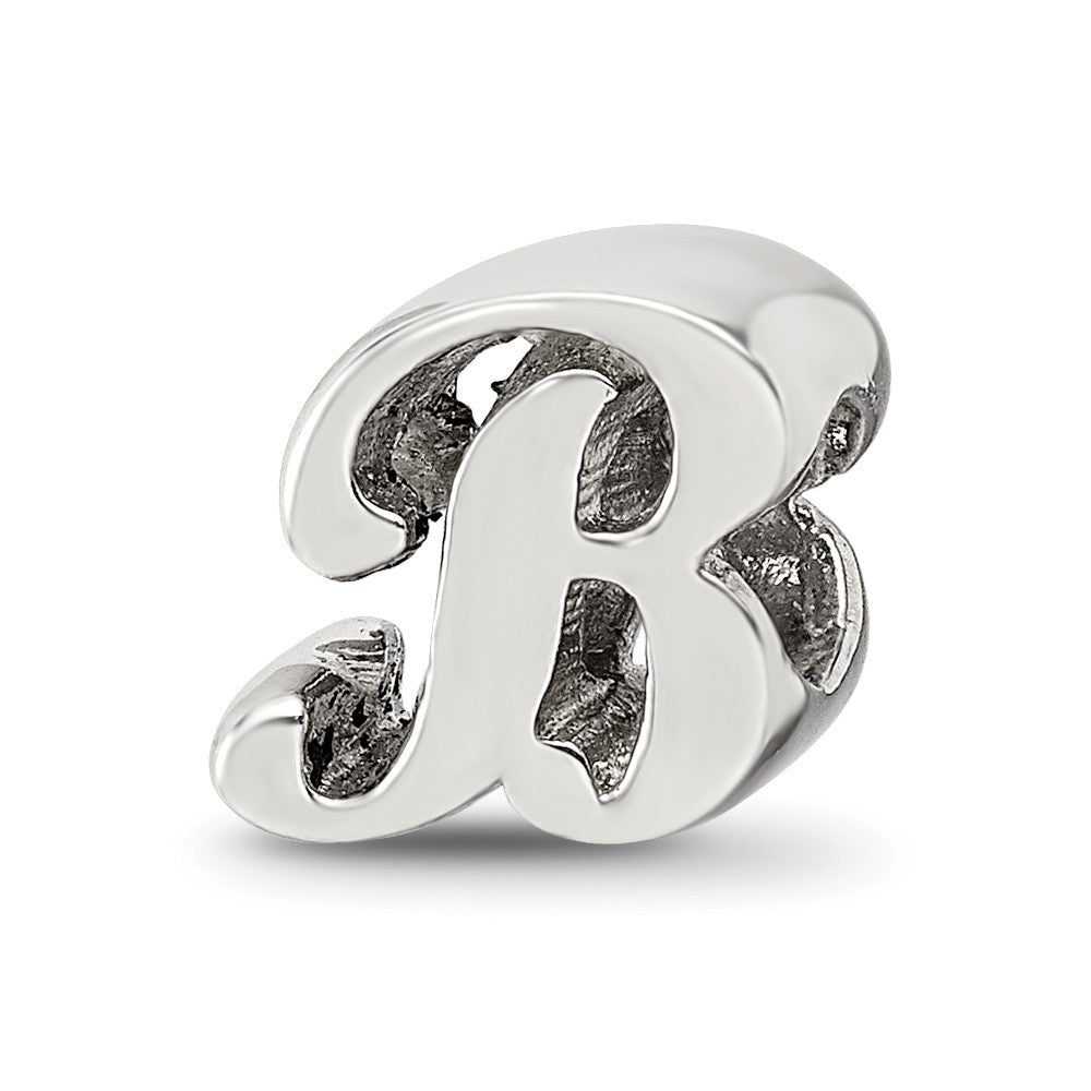 Sterling Silver Reflections Letter B Script Bead