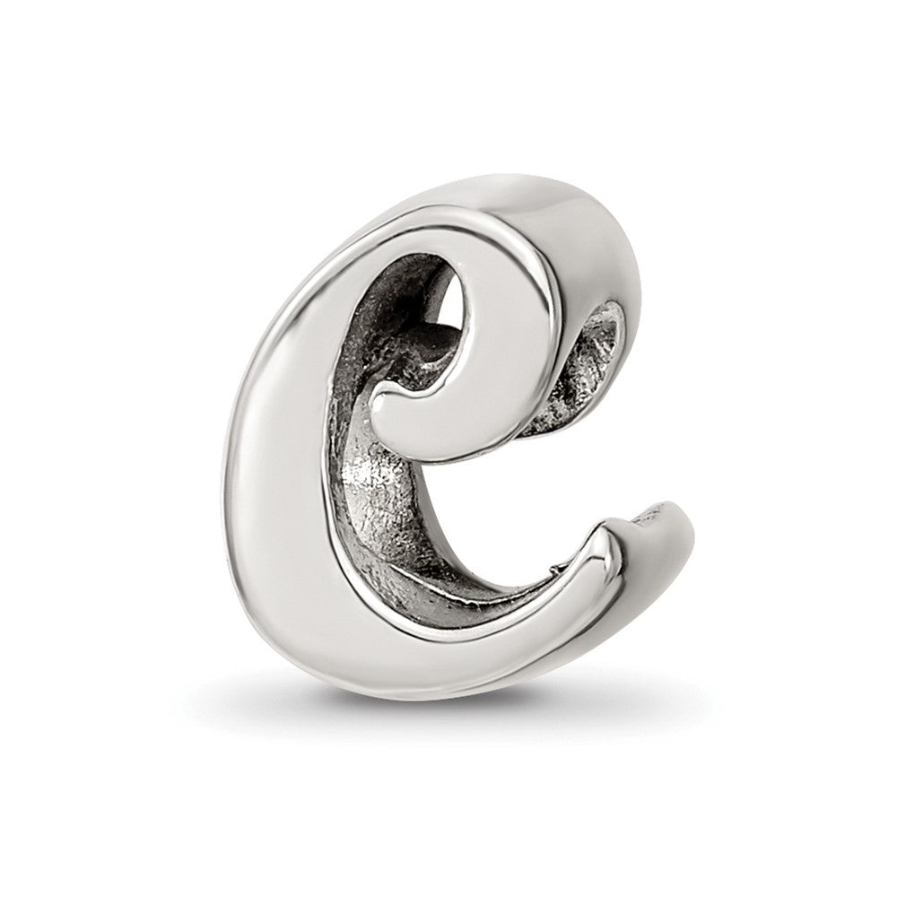 Sterling Silver Reflections Letter C Script Bead