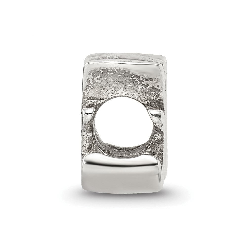 Sterling Silver Reflections Letter H Script Bead