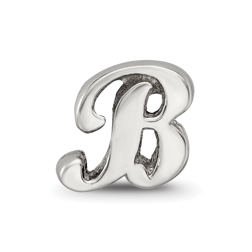 Sterling Silver Reflections Letter B Script Bead