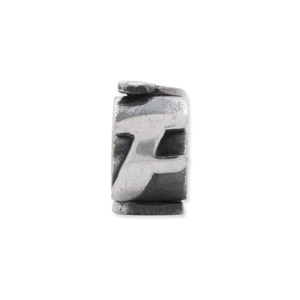 Sterling Silver Reflections Letter F Message Bead