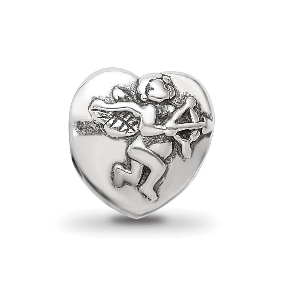 Sterling Silver Reflections Cupid Heart Bead