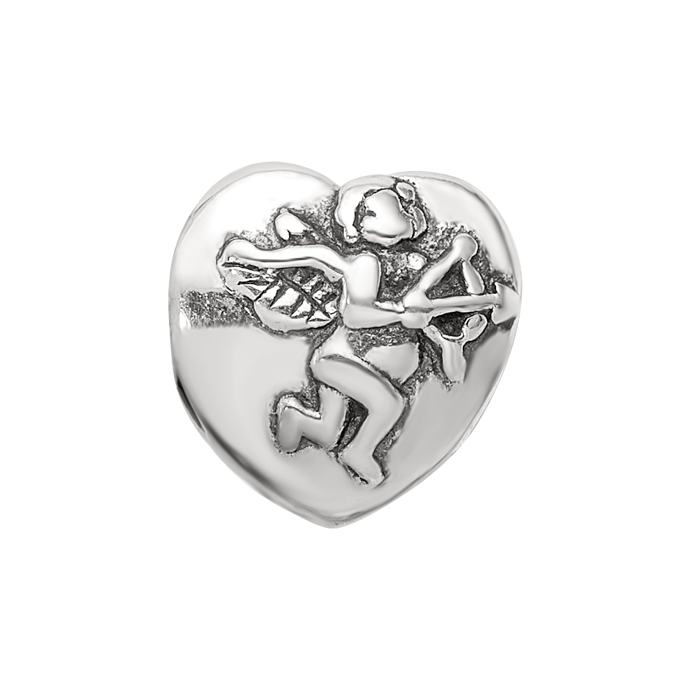 Sterling Silver Reflections Cupid Heart Bead