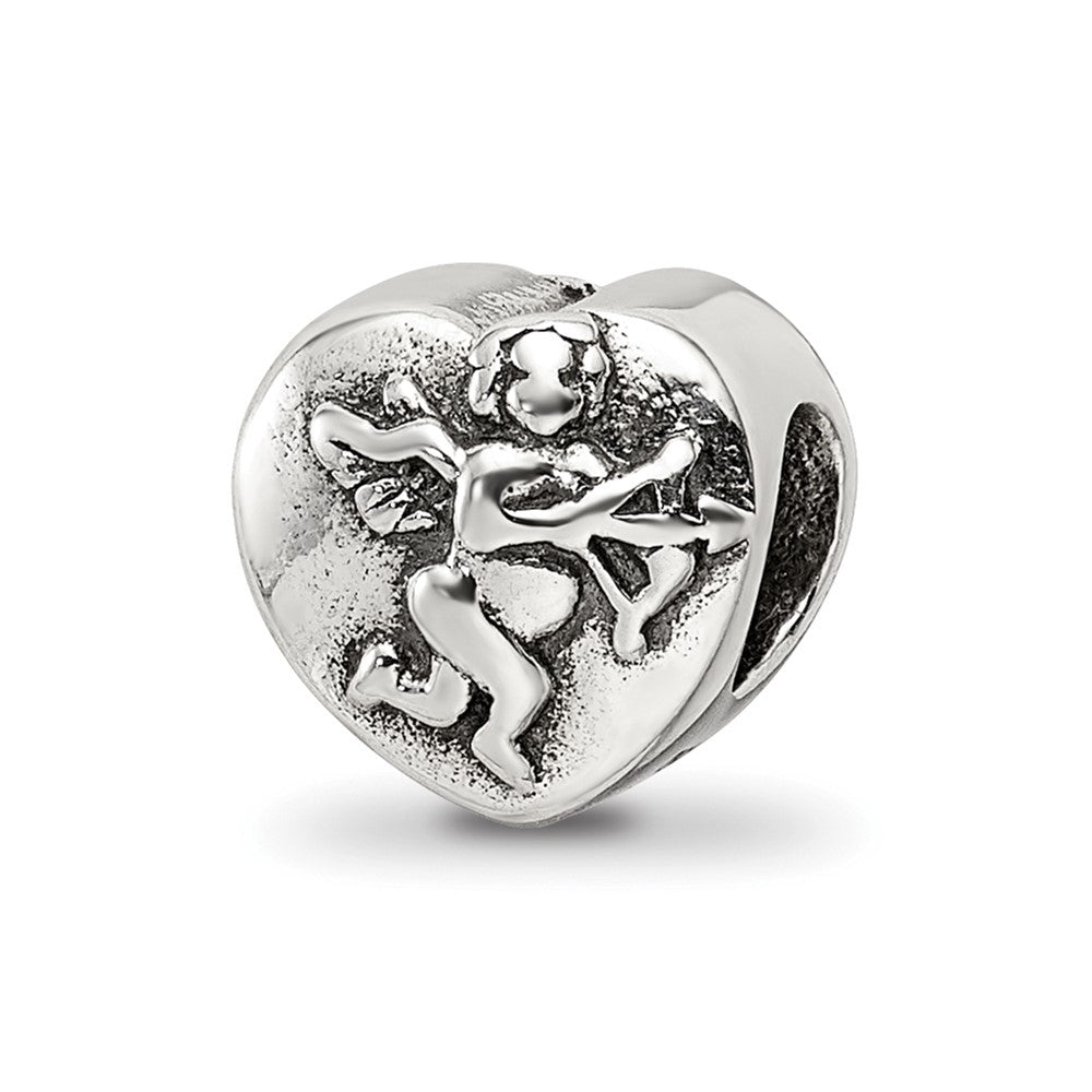 Sterling Silver Reflections Cupid Heart Bead