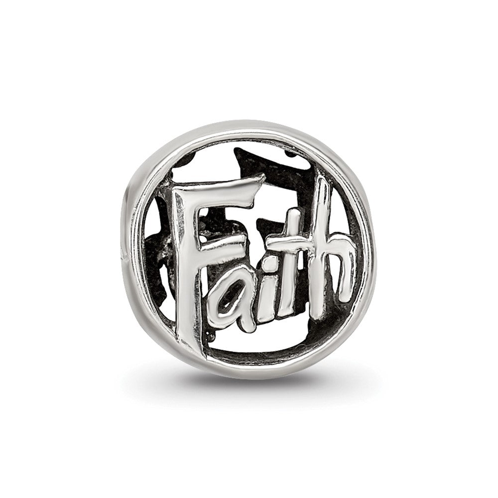 Sterling Silver Reflections Faith Bead