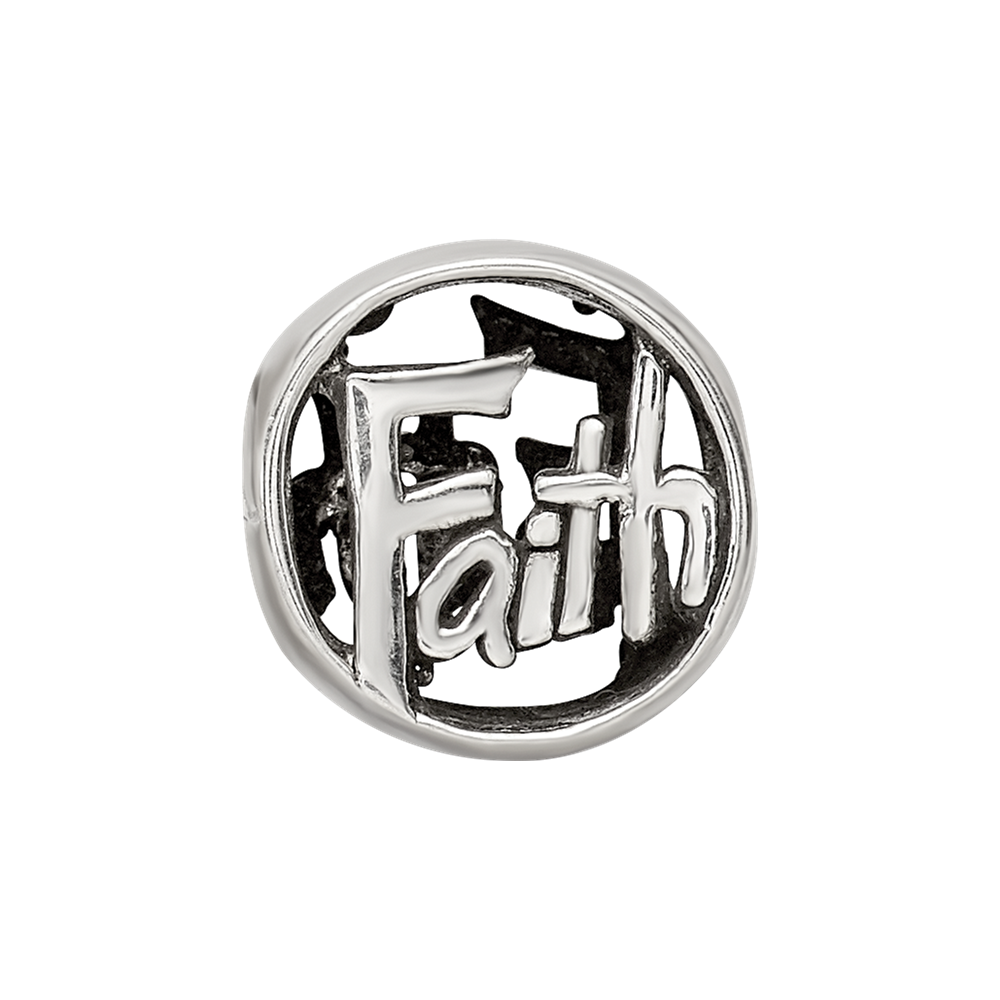 Sterling Silver Reflections Faith Bead