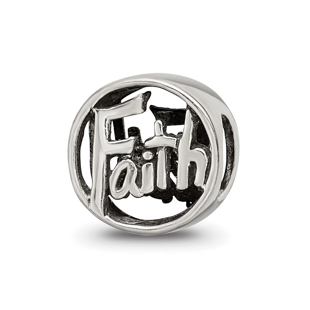 Sterling Silver Reflections Faith Bead