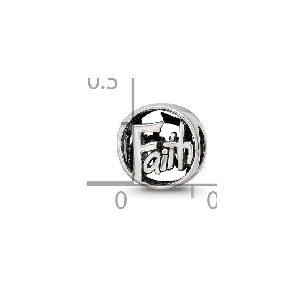 Sterling Silver Reflections Faith Bead