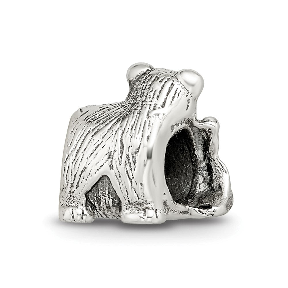 Sterling Silver Reflections Mama & Baby Bear Bead