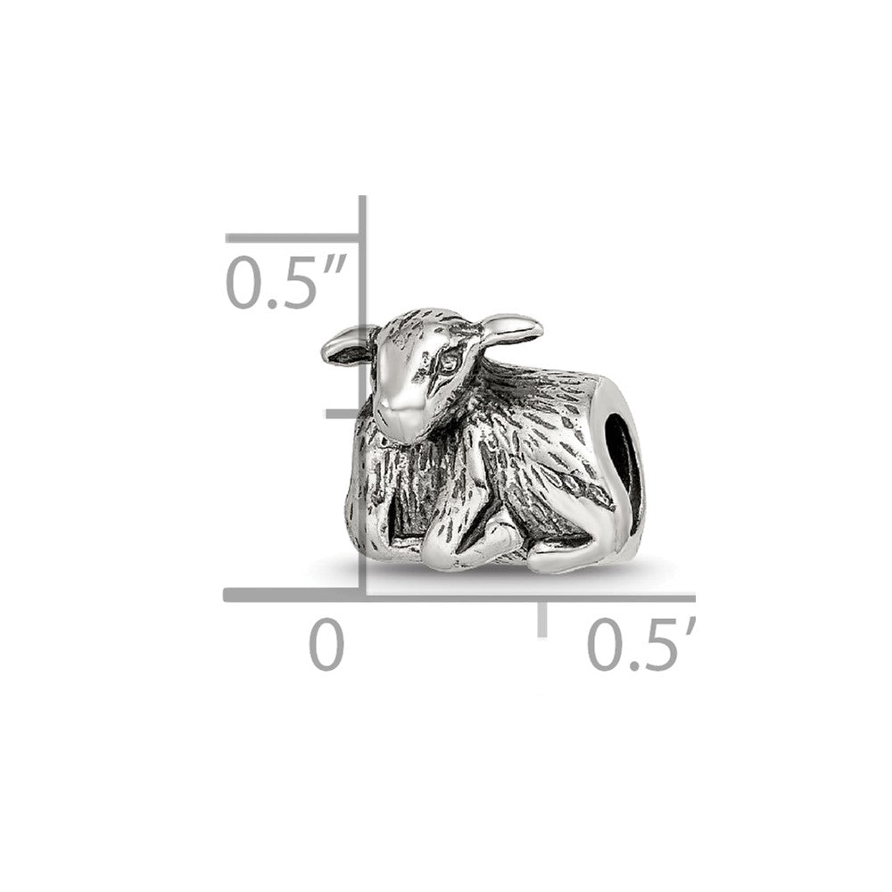 Sterling Silver Reflections Lamb Bead