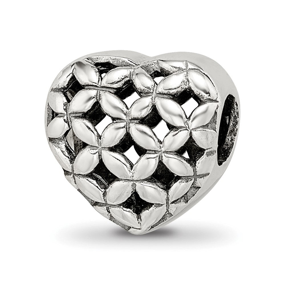 Sterling Silver Reflections Heart Bead