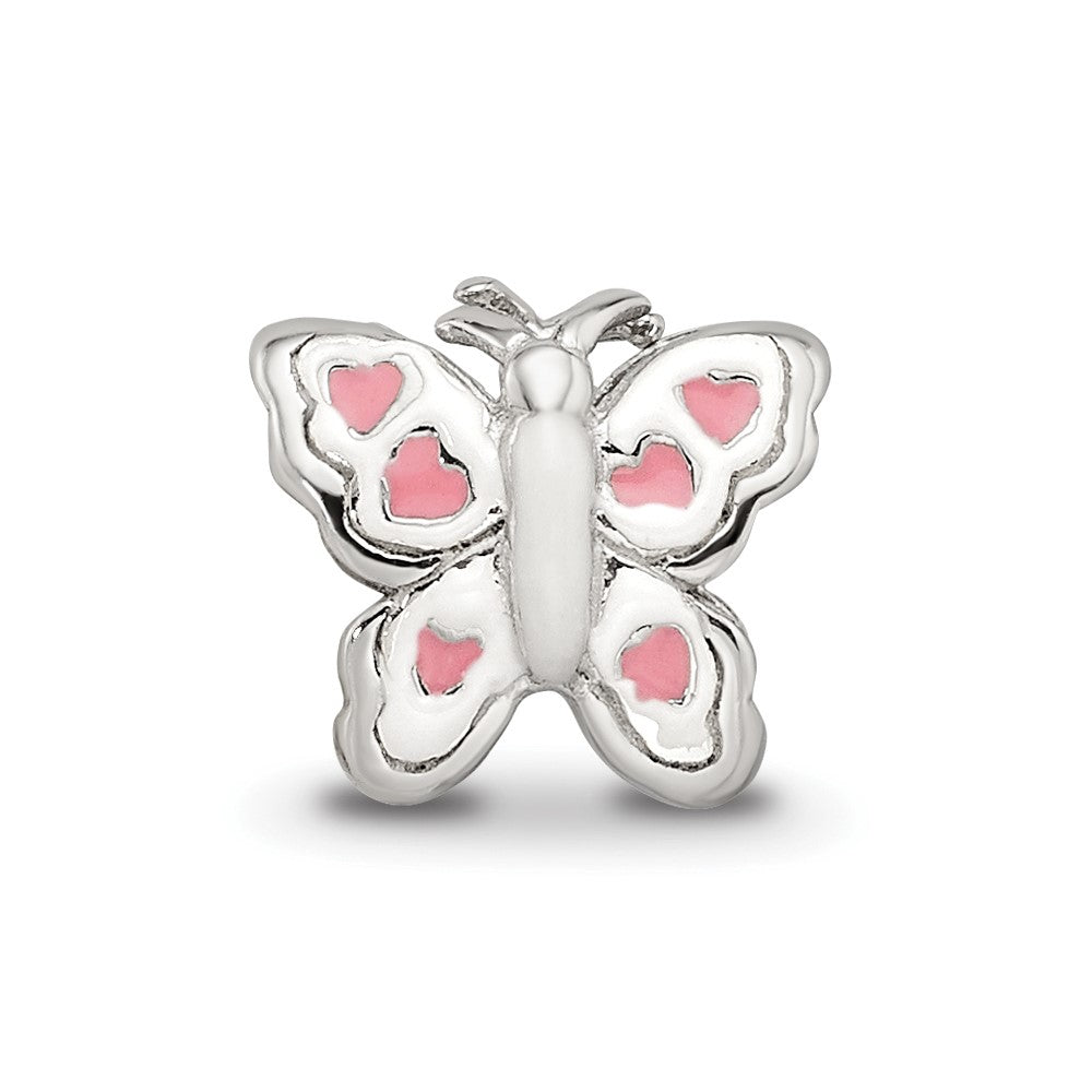 Sterling Silver Reflections Kids Enameled Butterfly Bead