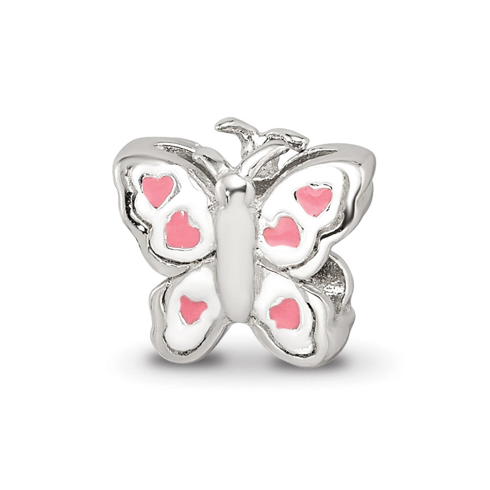 Sterling Silver Reflections Kids Enameled Butterfly Bead