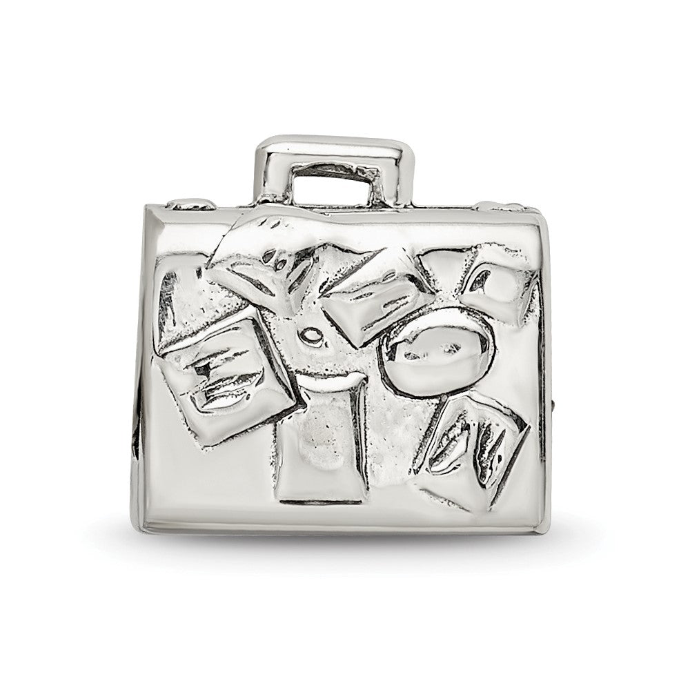 Sterling Silver Reflections Suitcase Bead