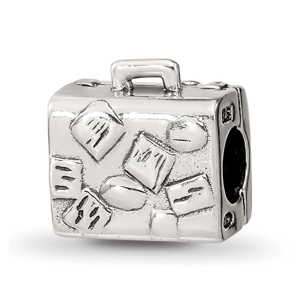 Sterling Silver Reflections Suitcase Bead