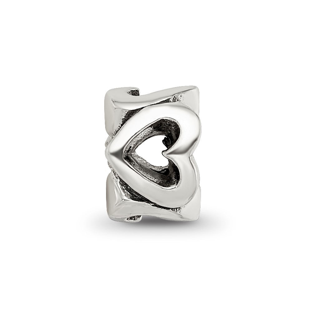 Sterling Silver Reflections Kids Hearts Bead