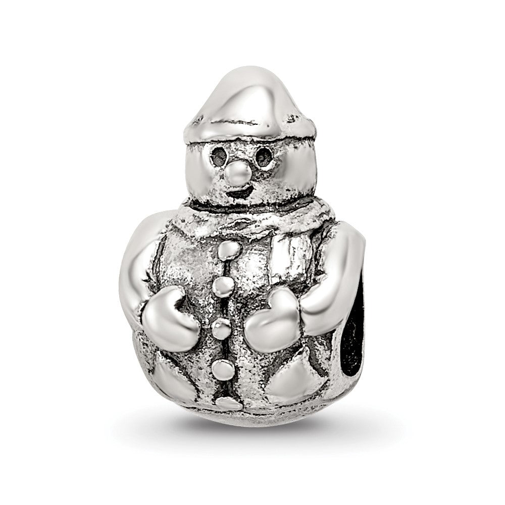 Sterling Silver Reflections Snowman Bead