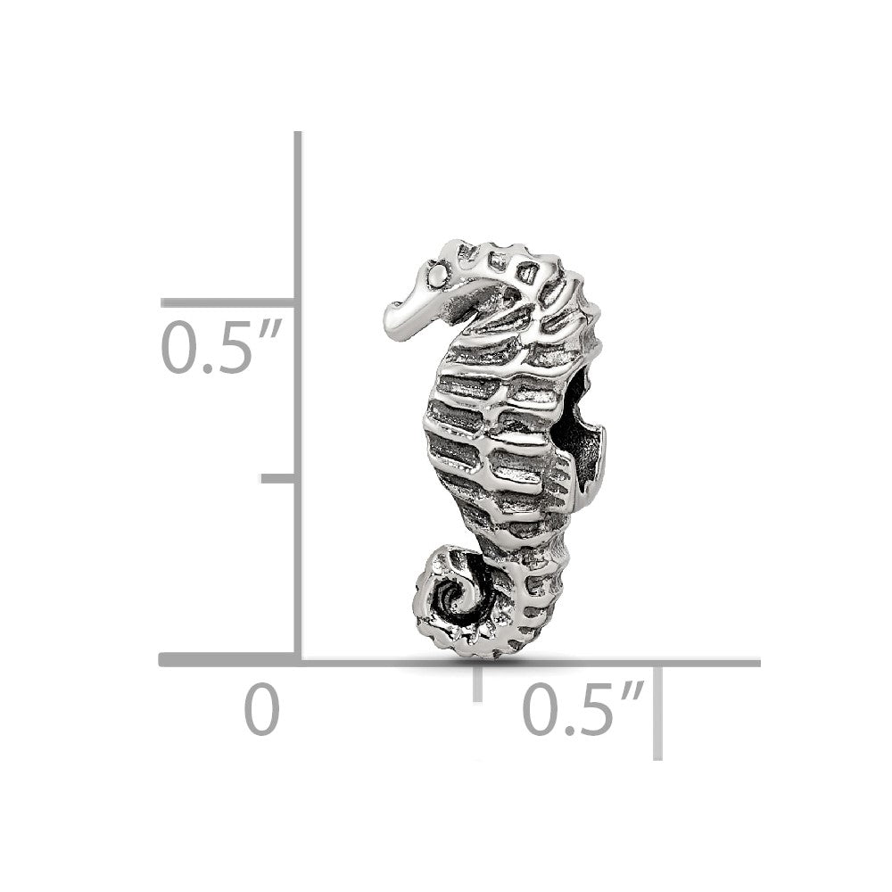 Sterling Silver Reflections Seahorse Bead