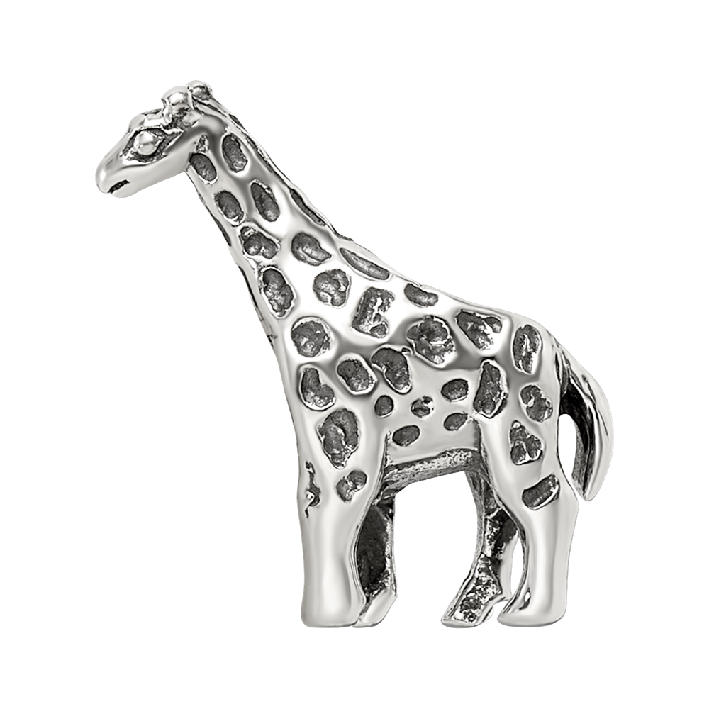 Sterling Silver Reflections Giraffe Bead