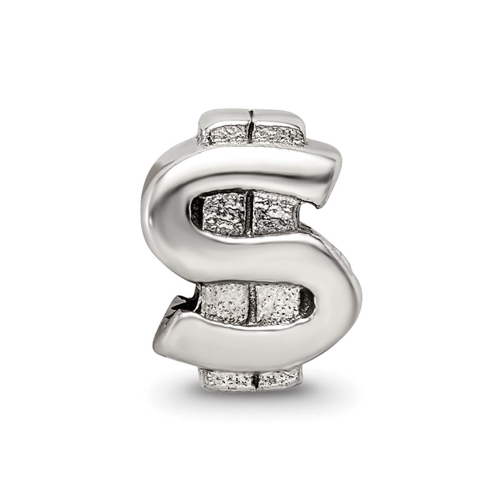 Sterling Silver Reflections Dollar Sign Bead