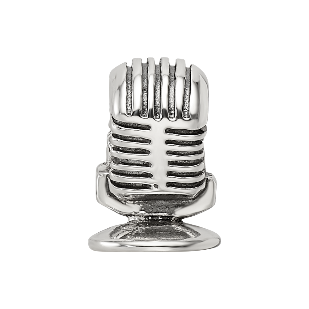 Sterling Silver Reflections Microphone Bead