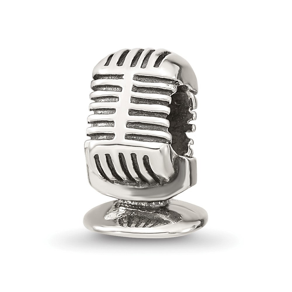 Sterling Silver Reflections Microphone Bead