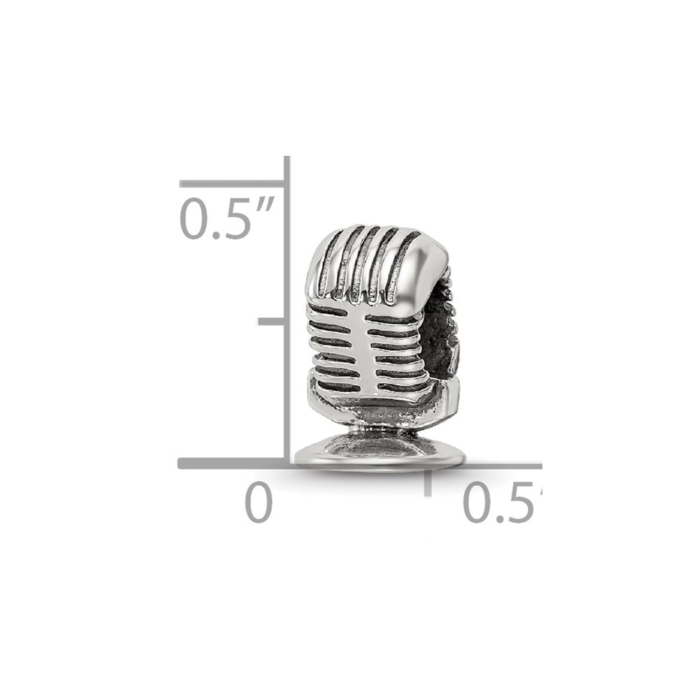 Sterling Silver Reflections Microphone Bead