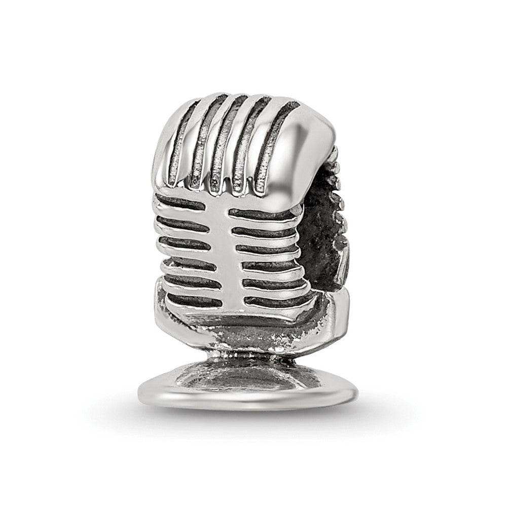 Sterling Silver Reflections Microphone Bead