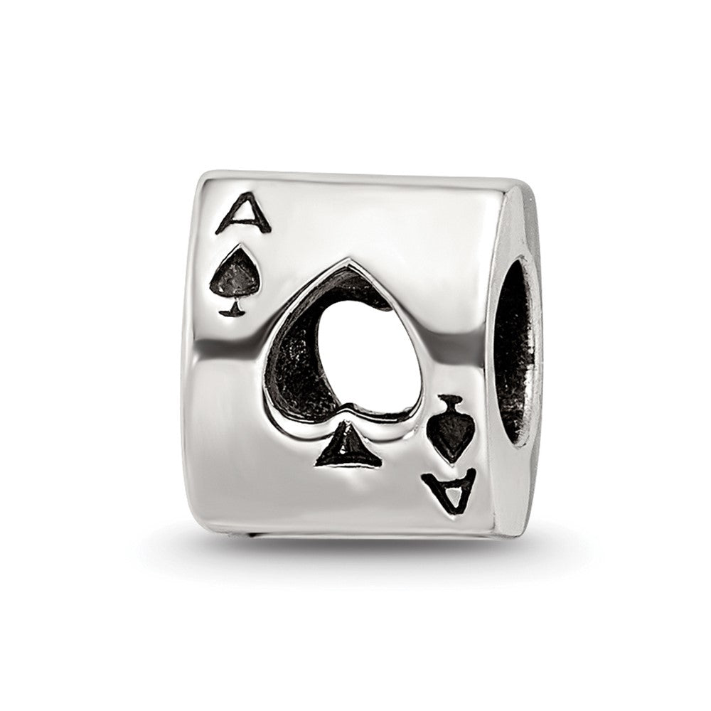 Sterling Silver Reflections Ace Card Bead