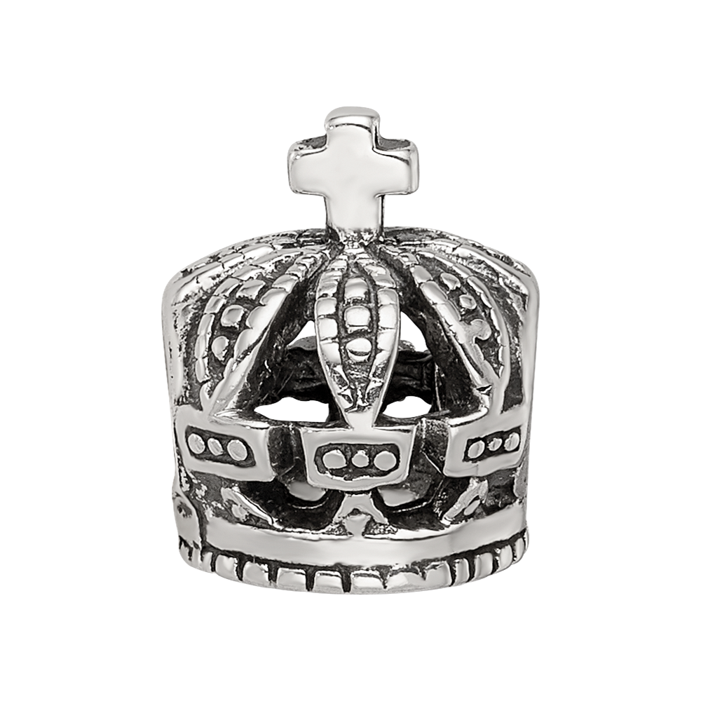 Sterling Silver Reflections Crown Bead