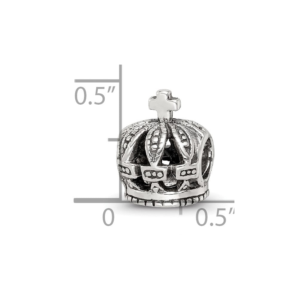 Sterling Silver Reflections Crown Bead