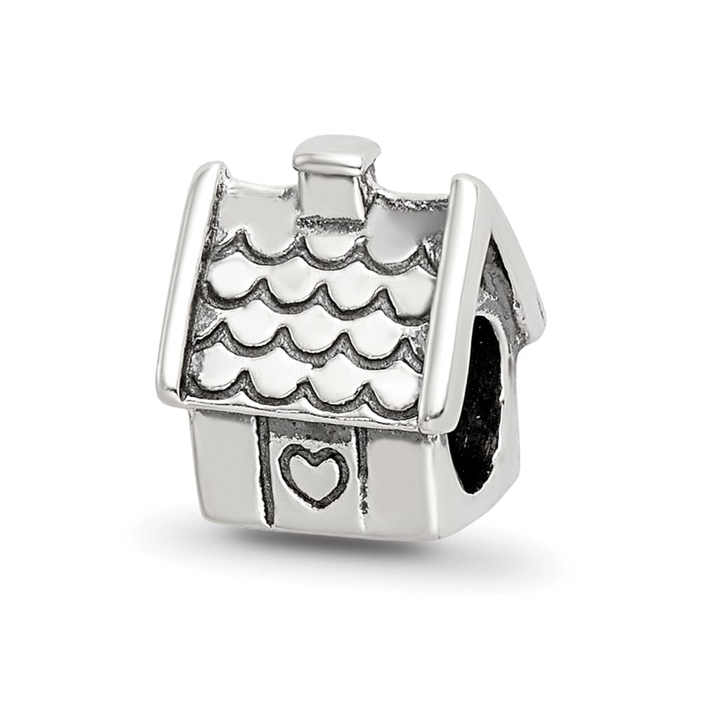 Sterling Silver Reflections House Bead