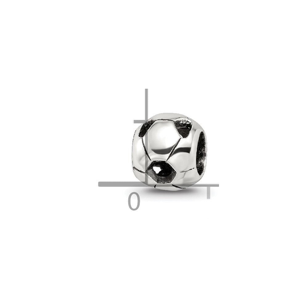 Sterling Silver Reflections Soccer Ball Bead