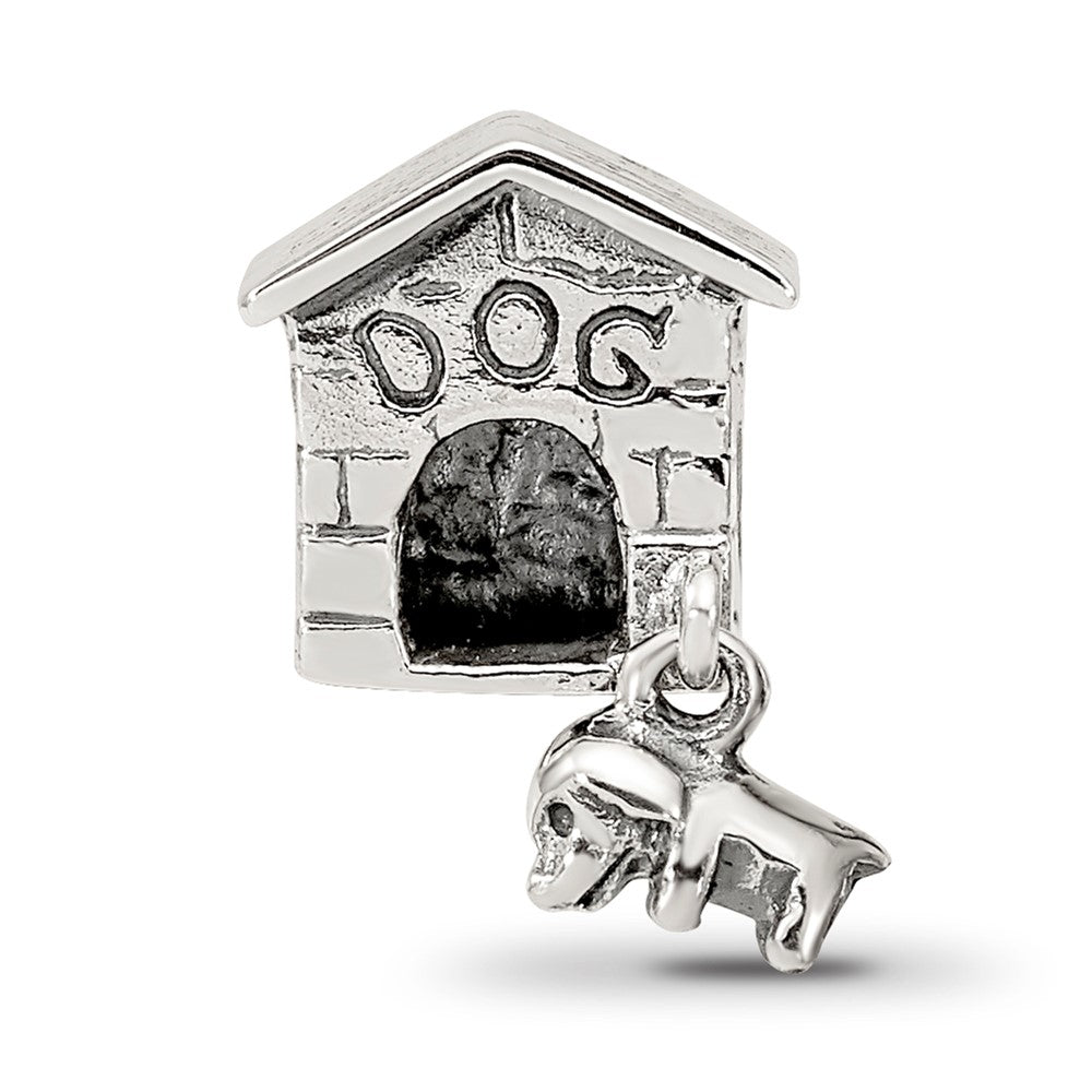 Sterling Silver Reflections Dog House Dangle Bead