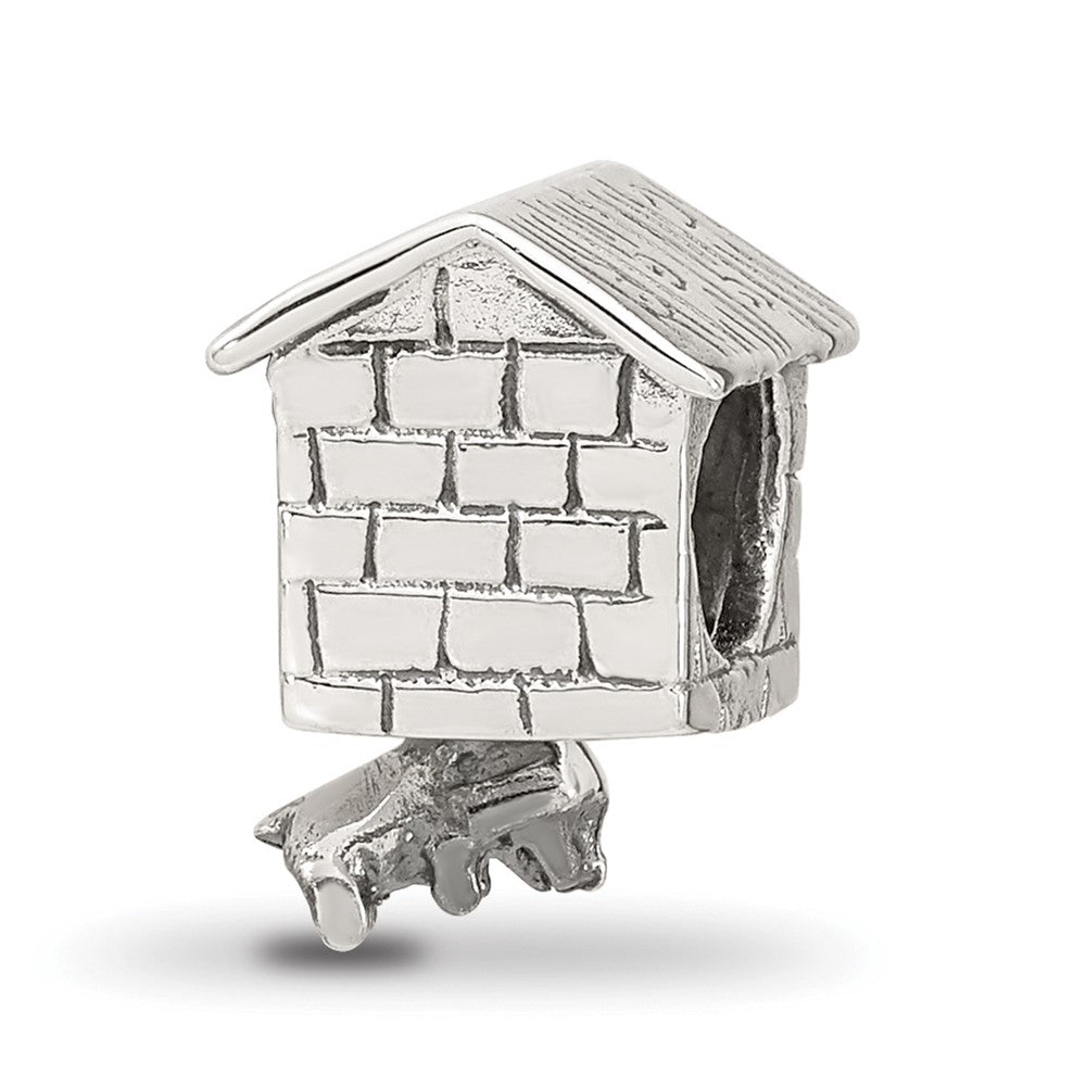 Sterling Silver Reflections Dog House Dangle Bead