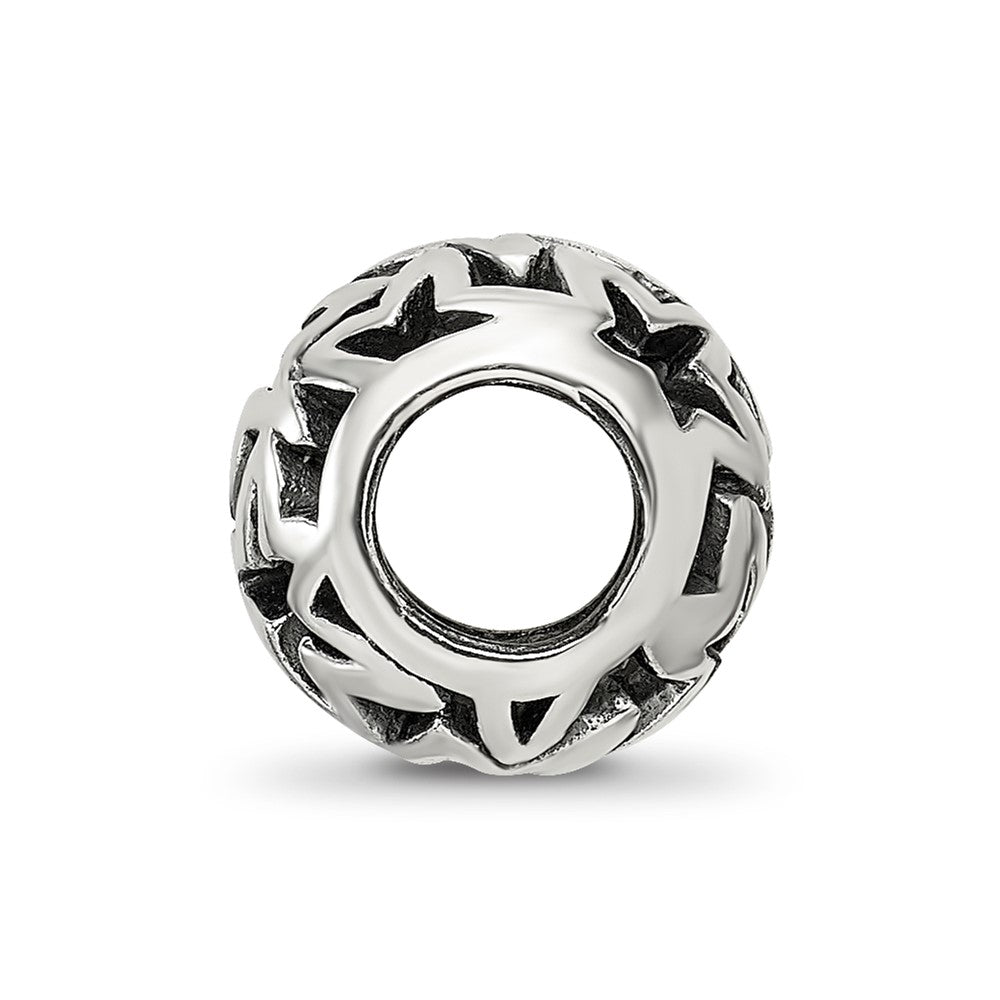 Sterling Silver Reflections Cutout Stars Bead