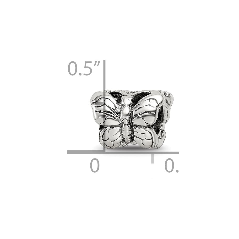 Sterling Silver Reflections Butterfly Bead