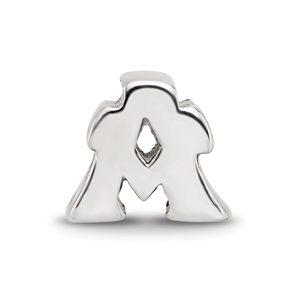 Sterling Silver Reflections Letter A Bead