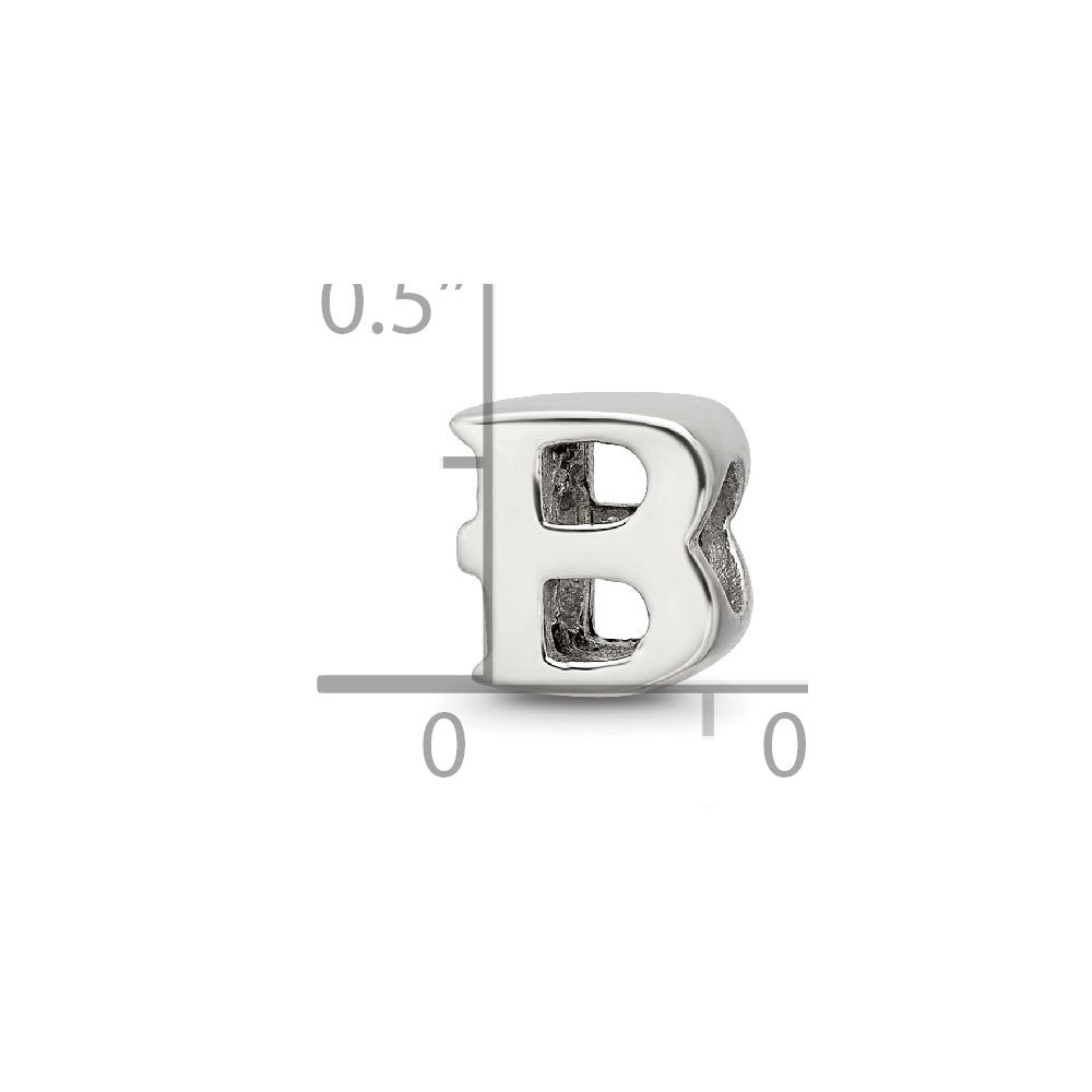 Sterling Silver Reflections Letter B Bead