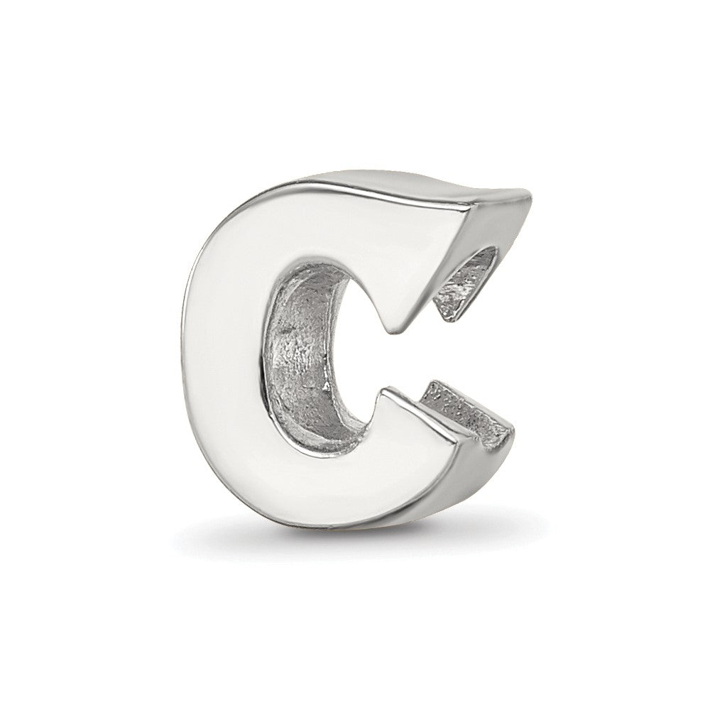 Sterling Silver Reflections Letter C Bead