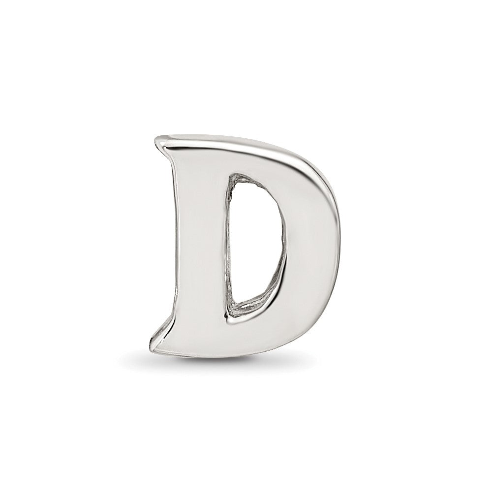 Sterling Silver Reflections Letter D Bead