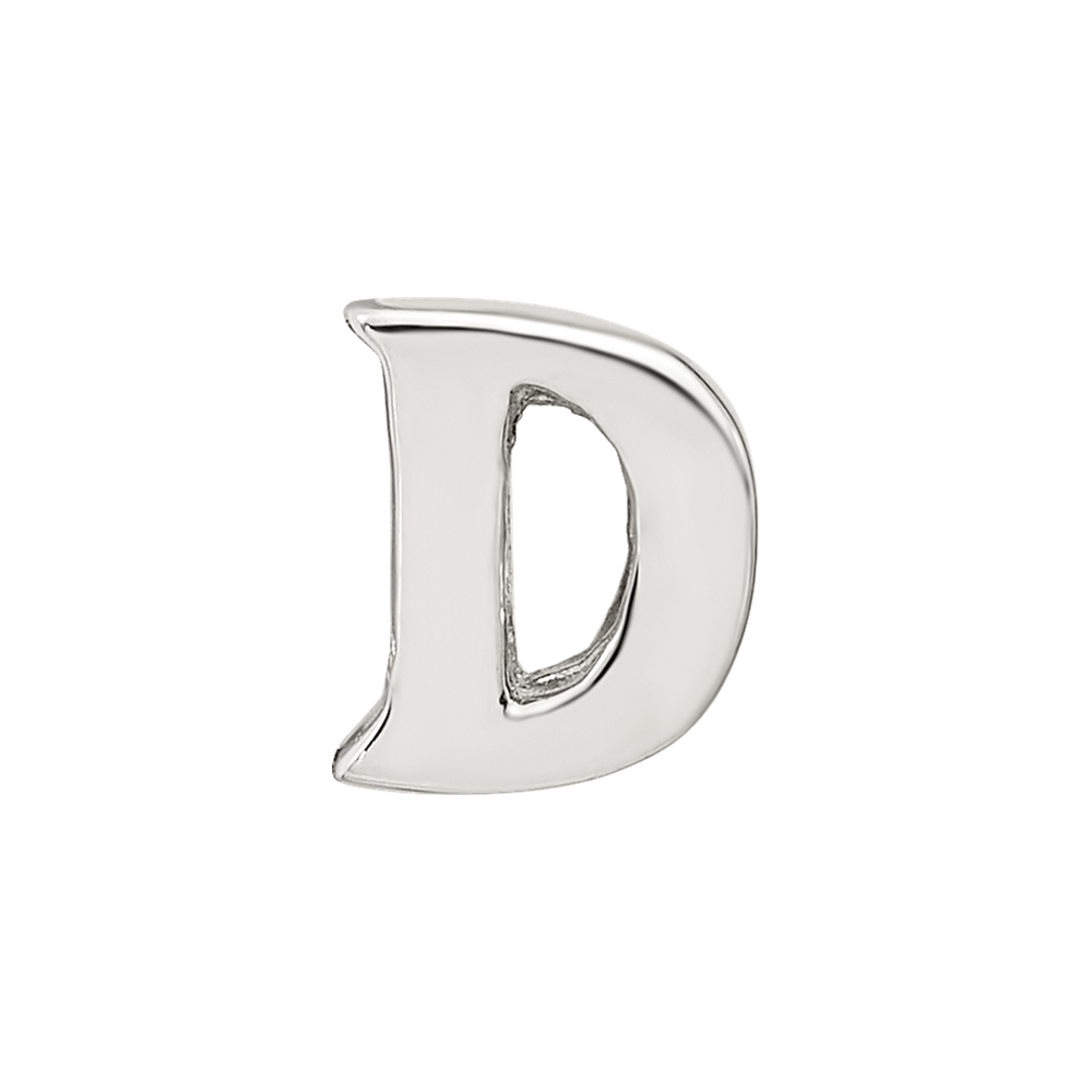 Sterling Silver Reflections Letter D Bead