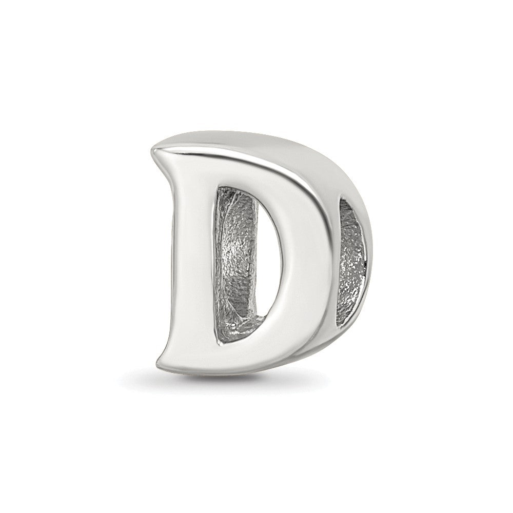 Sterling Silver Reflections Letter D Bead