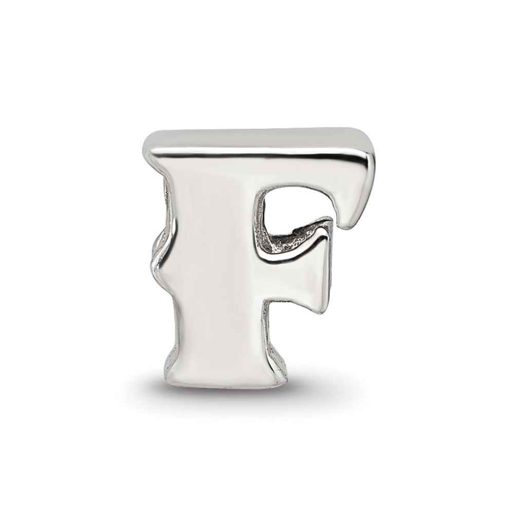 Sterling Silver Reflections Letter F Bead