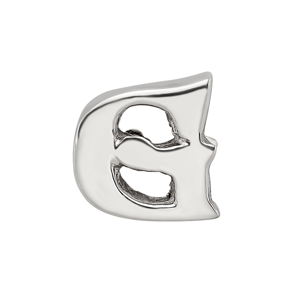 Sterling Silver Reflections Letter G Bead