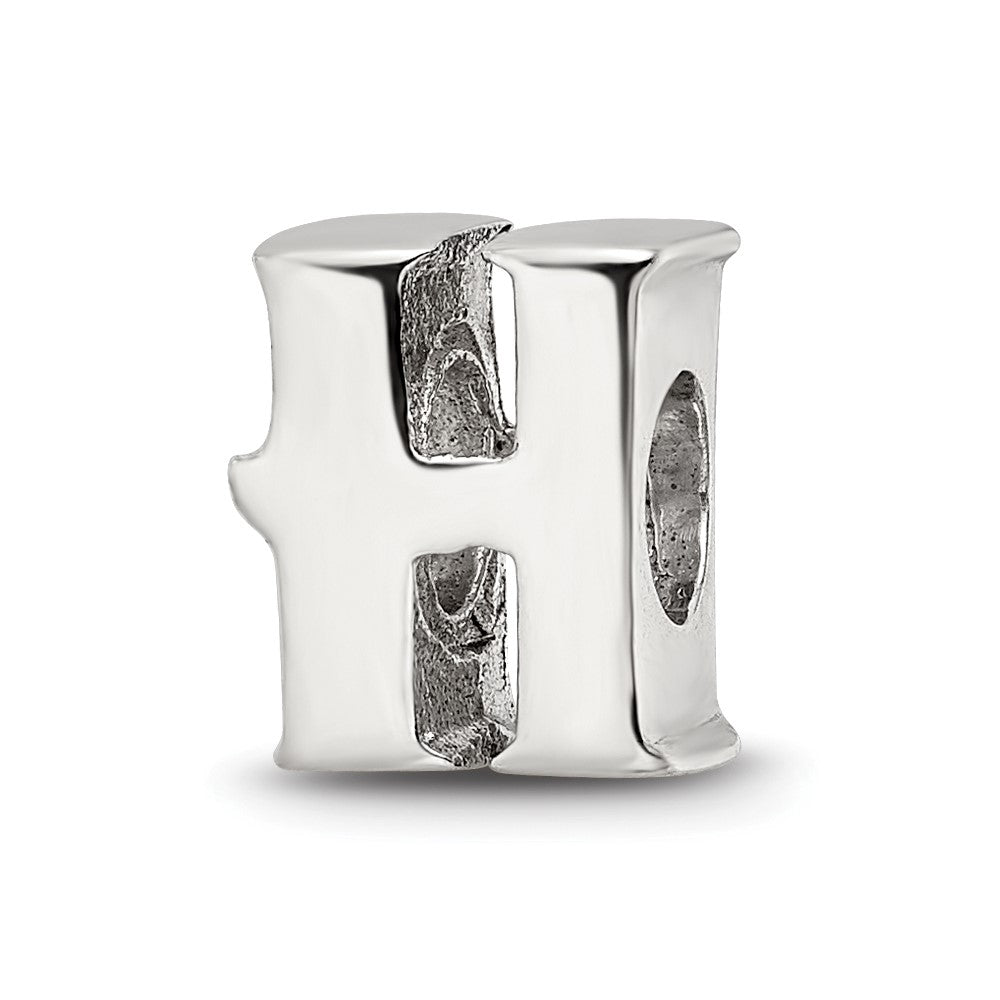 Sterling Silver Reflections Letter H Bead