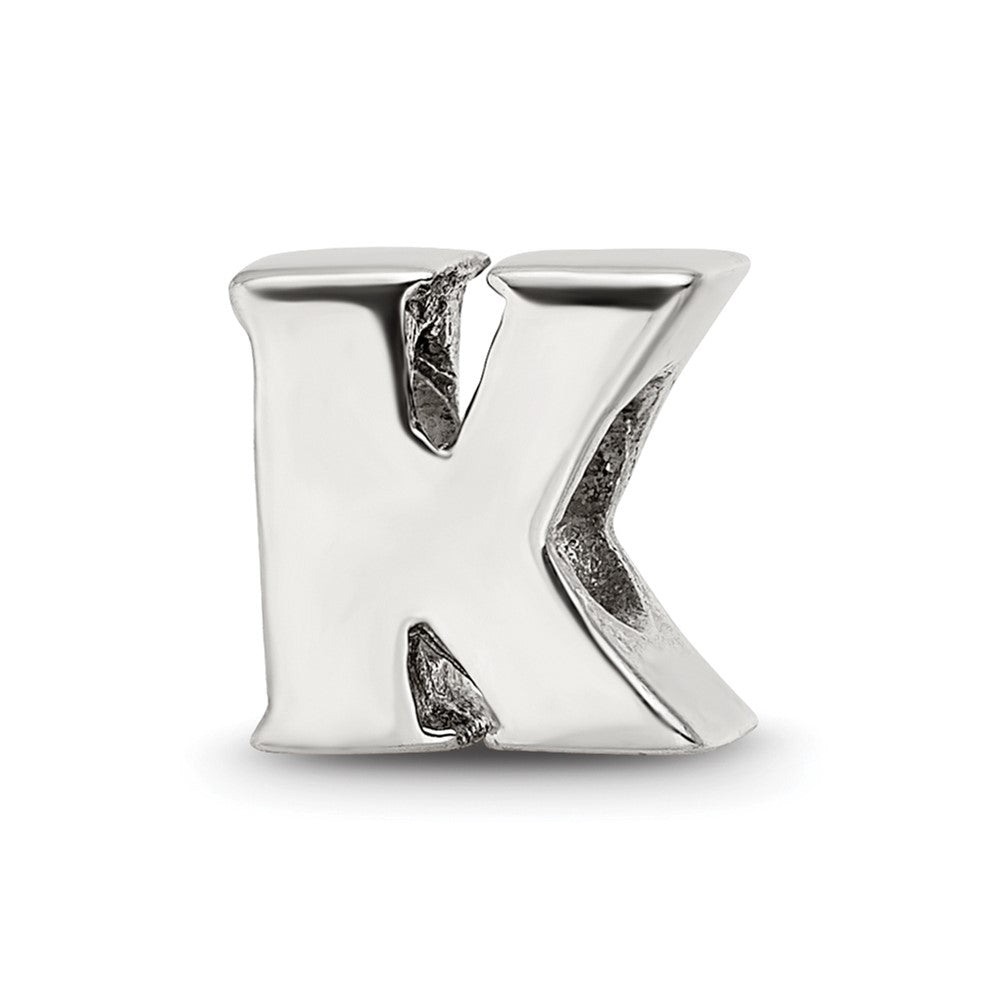 Sterling Silver Reflections Letter K Bead